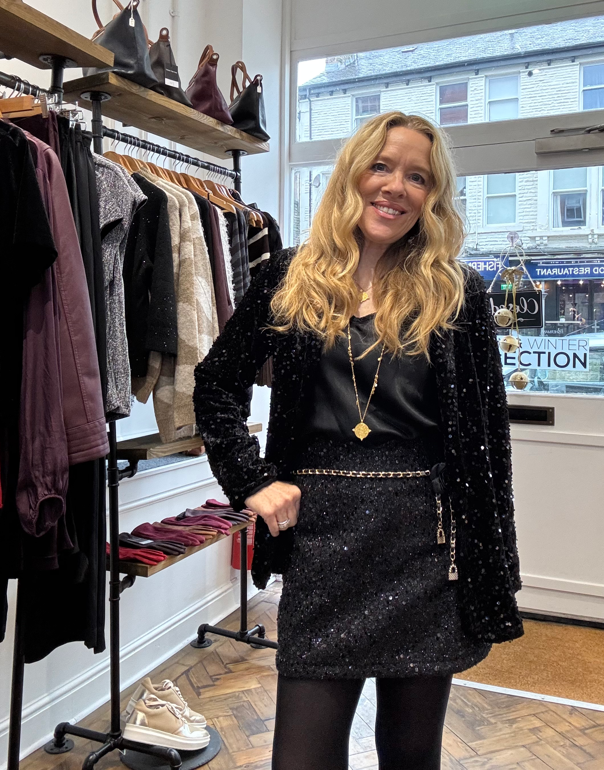 Chloe Sequin Blazer Jacket image 4