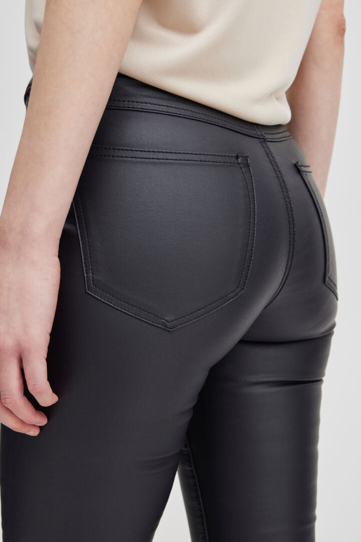 B Young Slim Fit Black Faux Jeans image 1