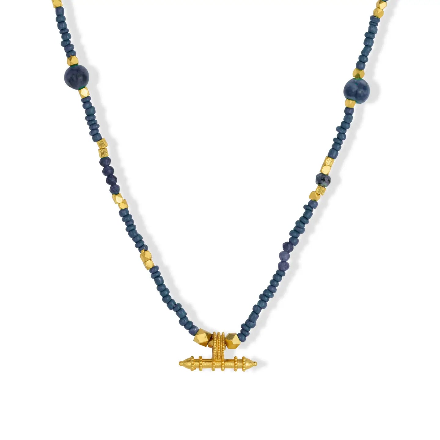 Sadie Navy Short Bead Necklace  image 0