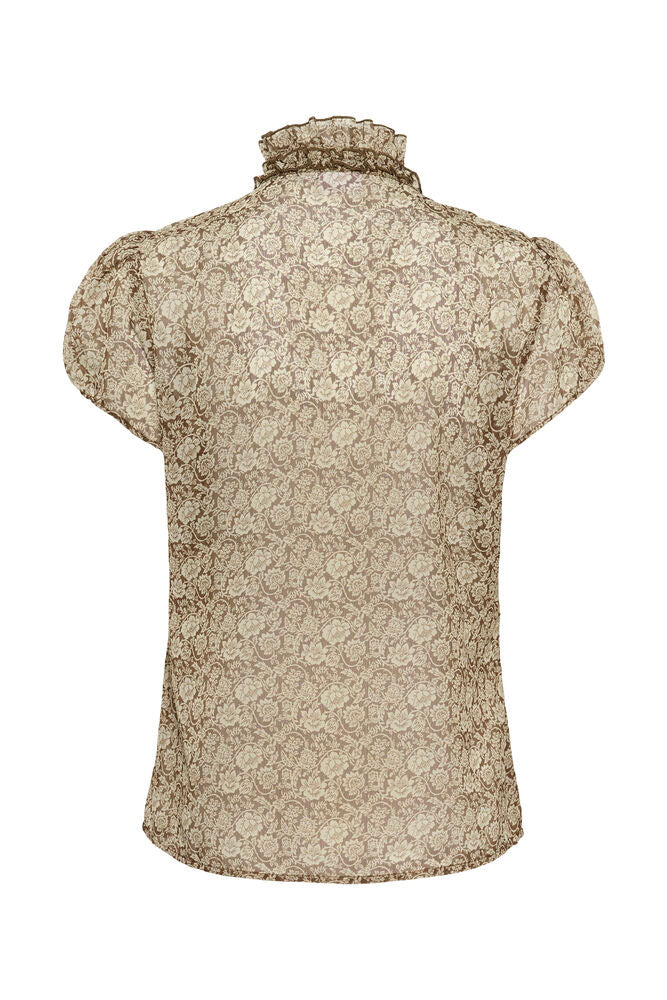 Saint Tropez Ruffle Front Shirt Top image 6