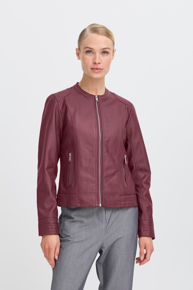 B Young Bya Faux Leather Biker Jacket image 6