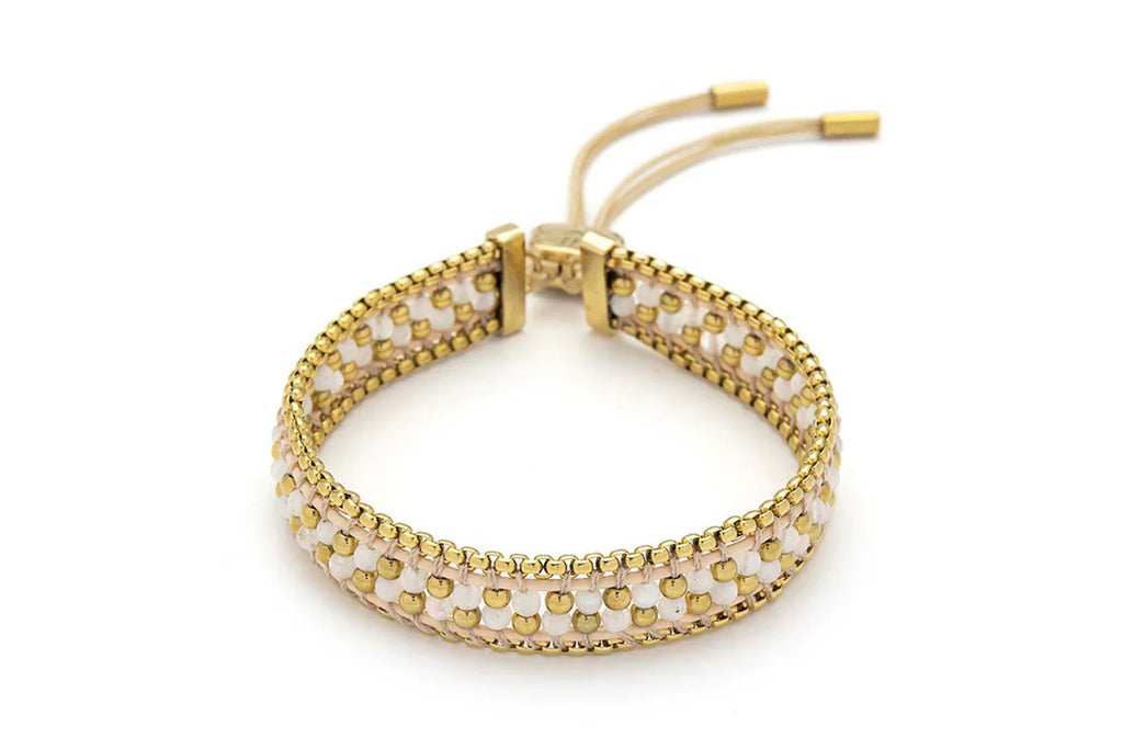 Isla White Moonstone Gold Bracelet  image 2