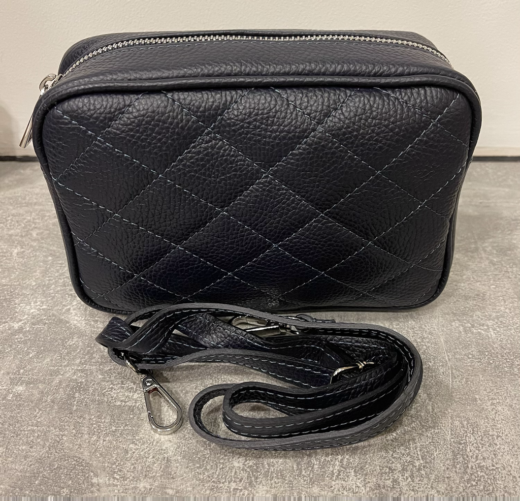 Pisa Italian Leather Quilted Camera Bag image 1