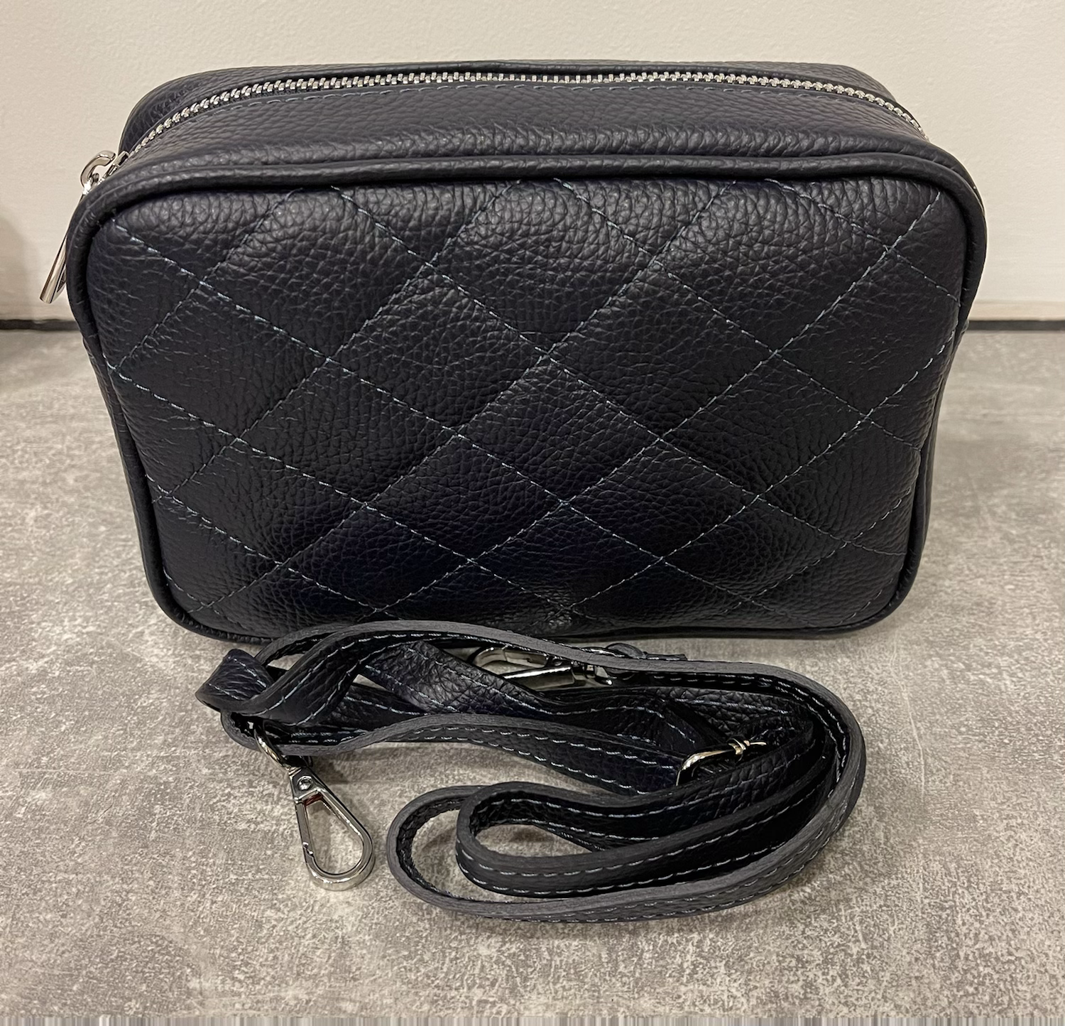 Pisa Italian Leather Quilted Camera Bag image 1