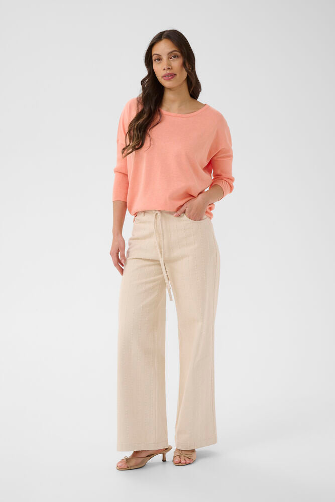 Saint Tropez Mila Scoop Neck Seam Back Sweater image 8