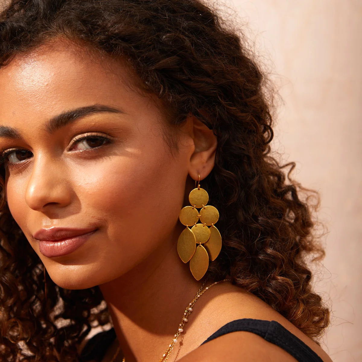 Cheyenne Gold Statement Earrings image 0