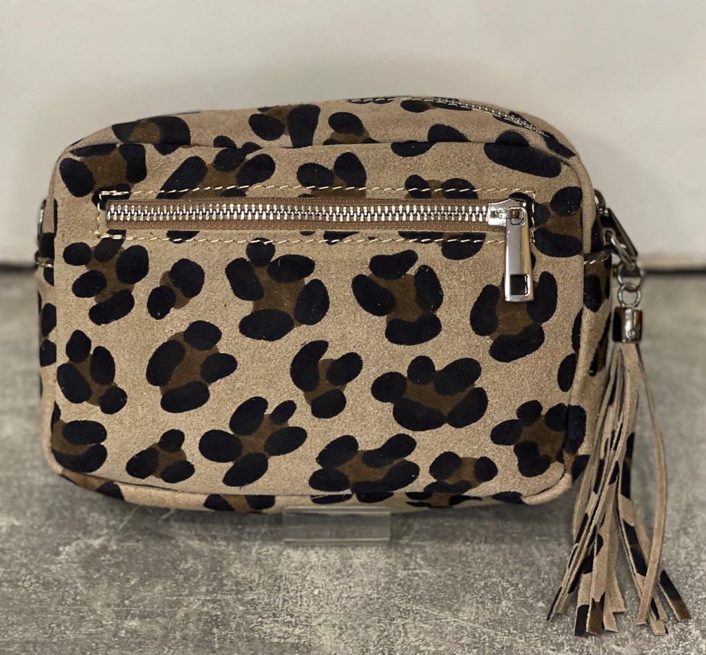 Vespa Leopard Print Suede Tassel Bag image 3