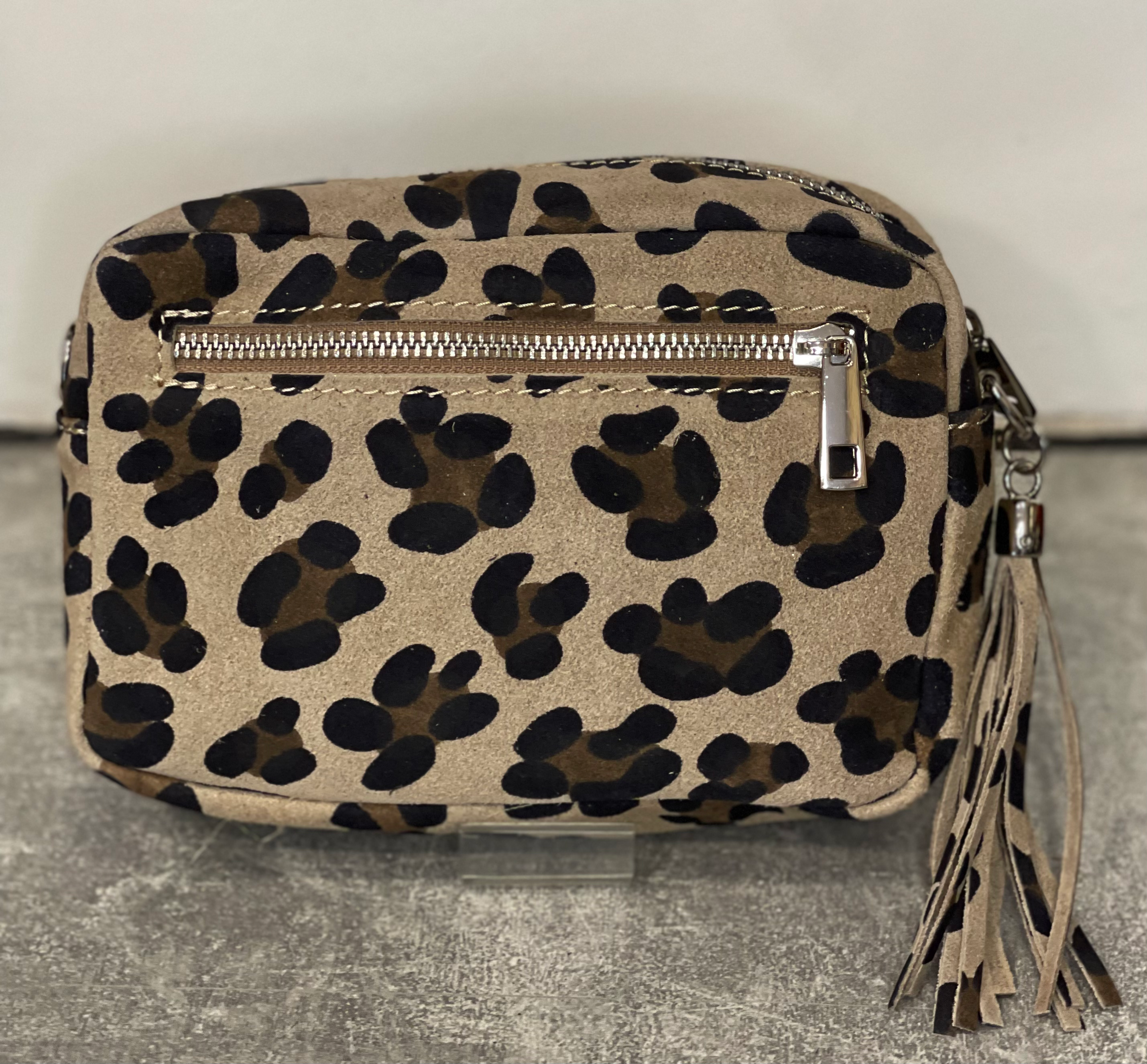 Vespa Leopard Print Suede Tassel Bag image 3