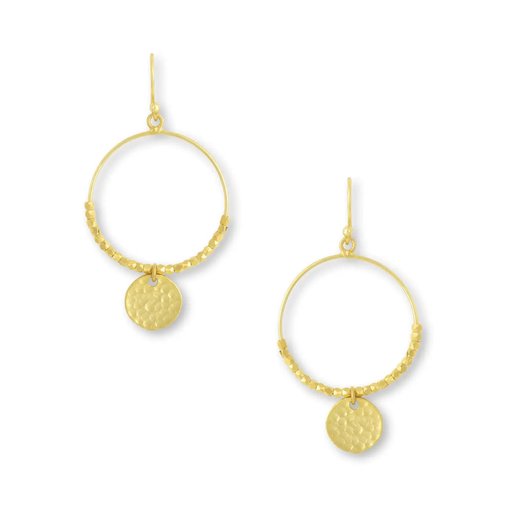Dominique Mini Gold Hoop Earrings image 2