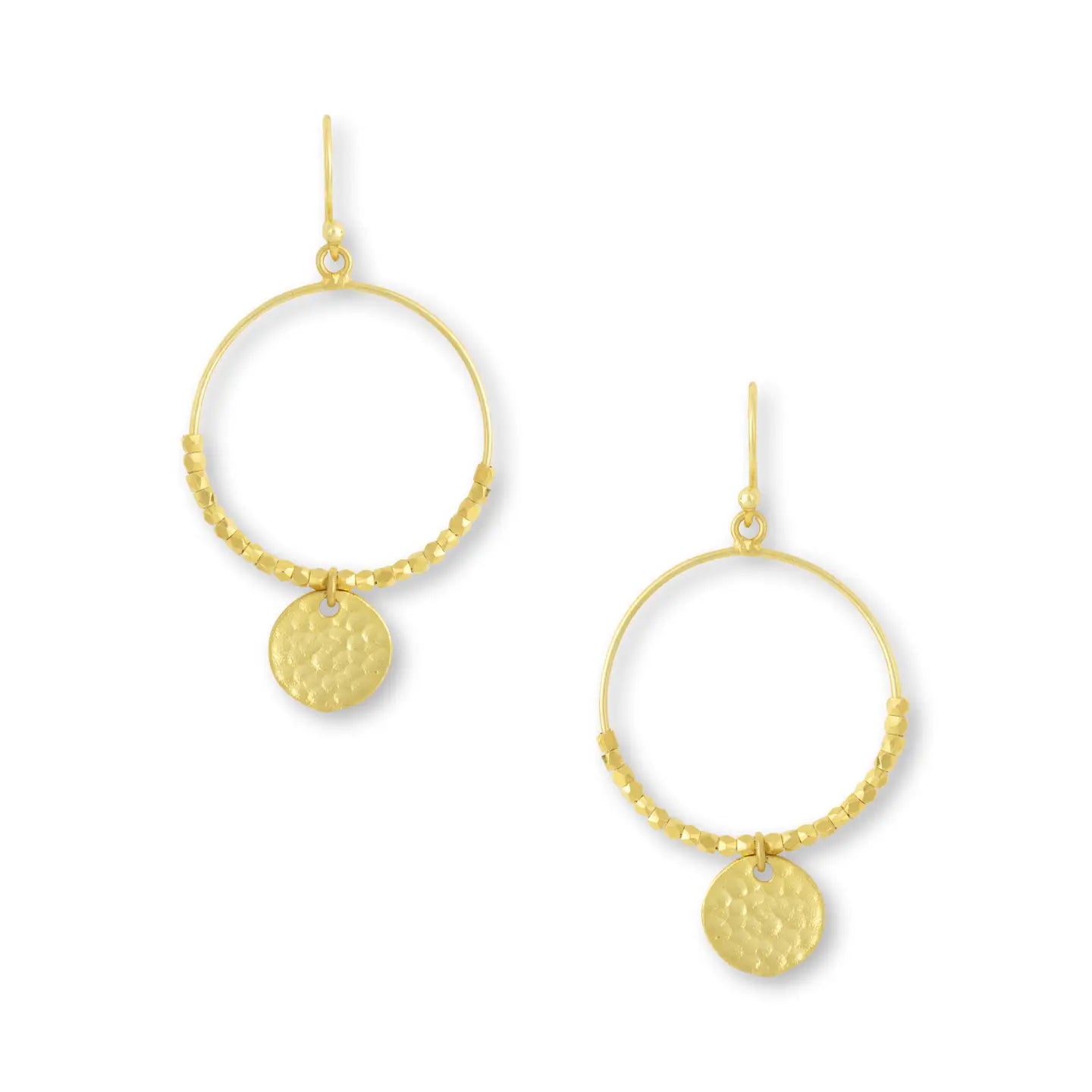 Dominique Mini Gold Hoop Earrings image 2