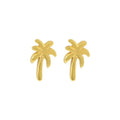 Palm tree stud earrings in sterling silver  image 0