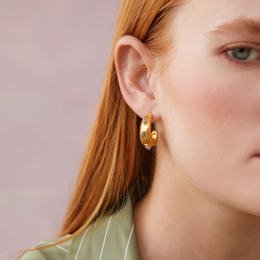 Daphne Gold Hoop Earrings image 1