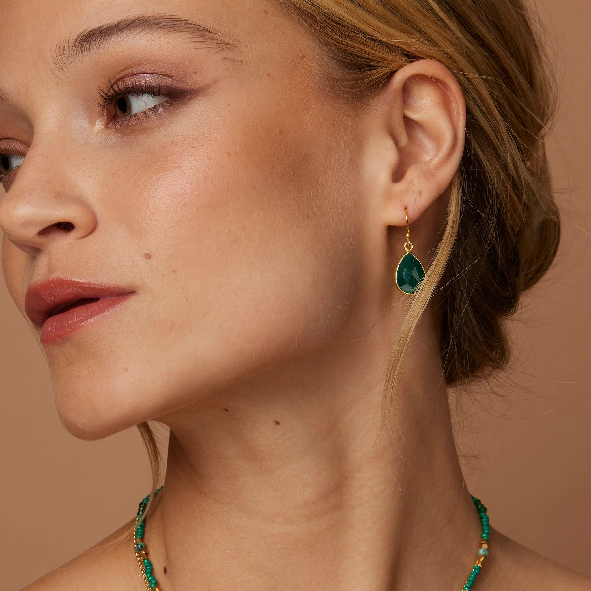 Ava Green Onyx Earrings  image 0
