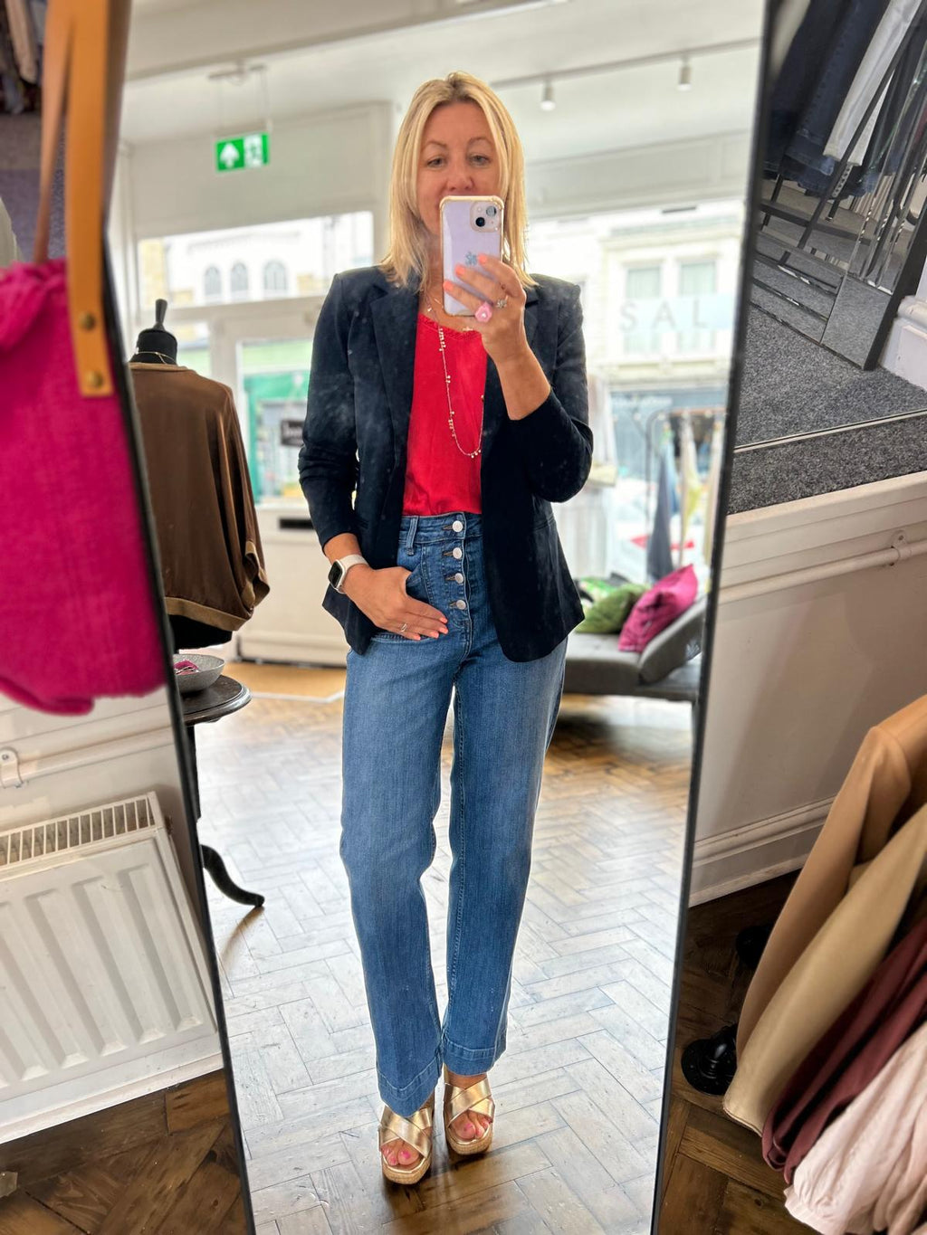 Ichi Chloe Single Button Blazer image 1
