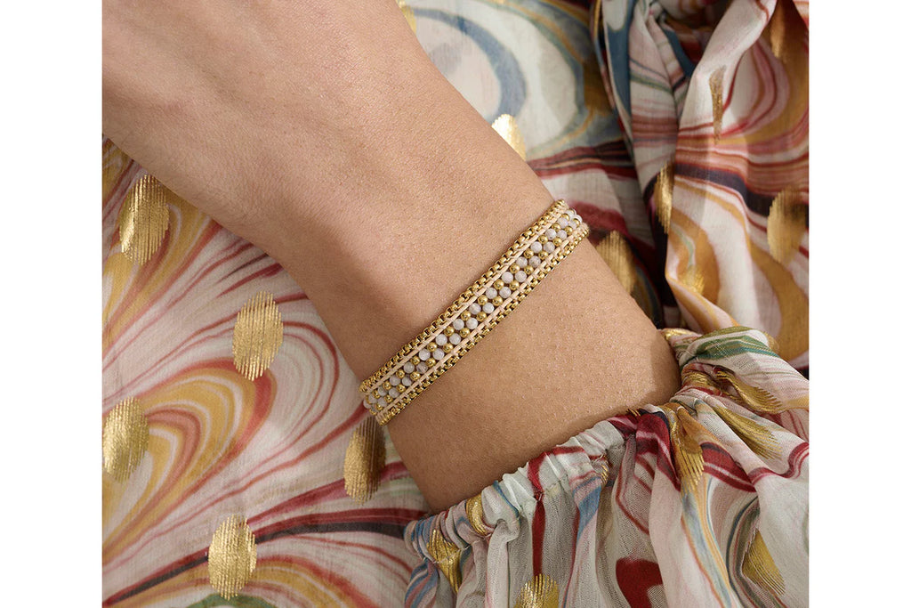 Isla White Moonstone Gold Bracelet  image 0