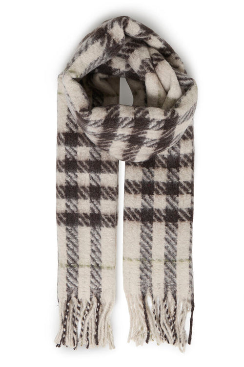 B Young Checked Scarf