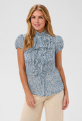 Saint Tropez Lilja Ruffle Front Shirt Top