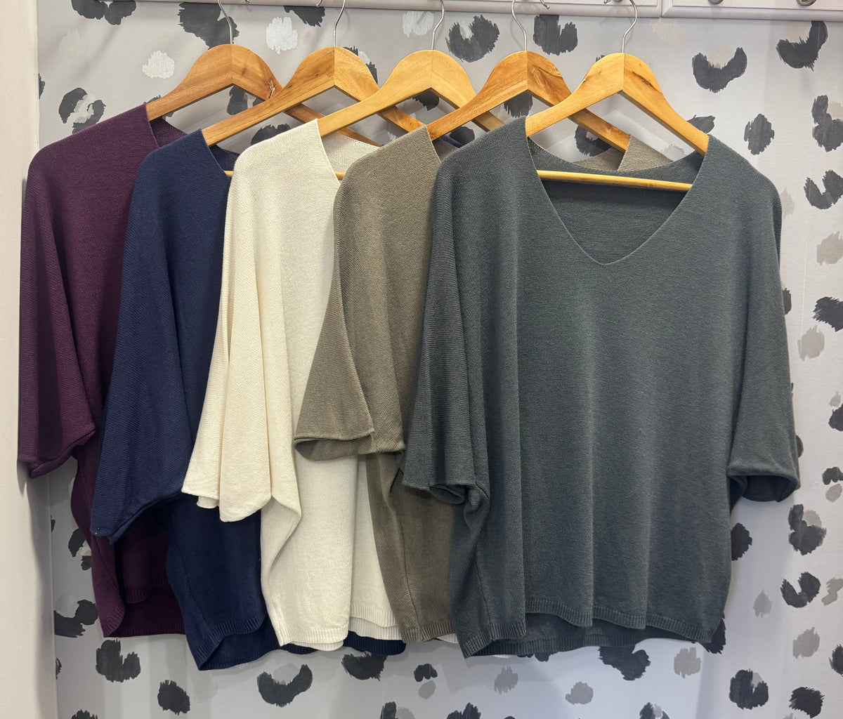 Italian Fine Knit V-Neck Sweater