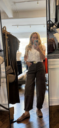 Joley Light Brown Barrel Jeans