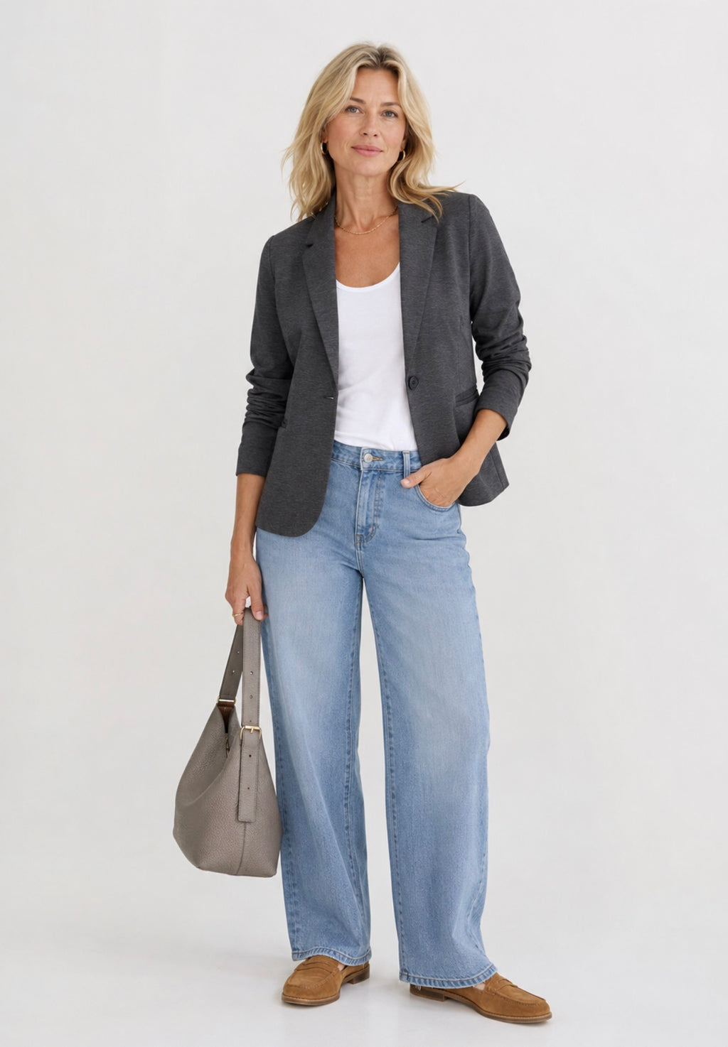 B Young Zetta Single Button Blazer