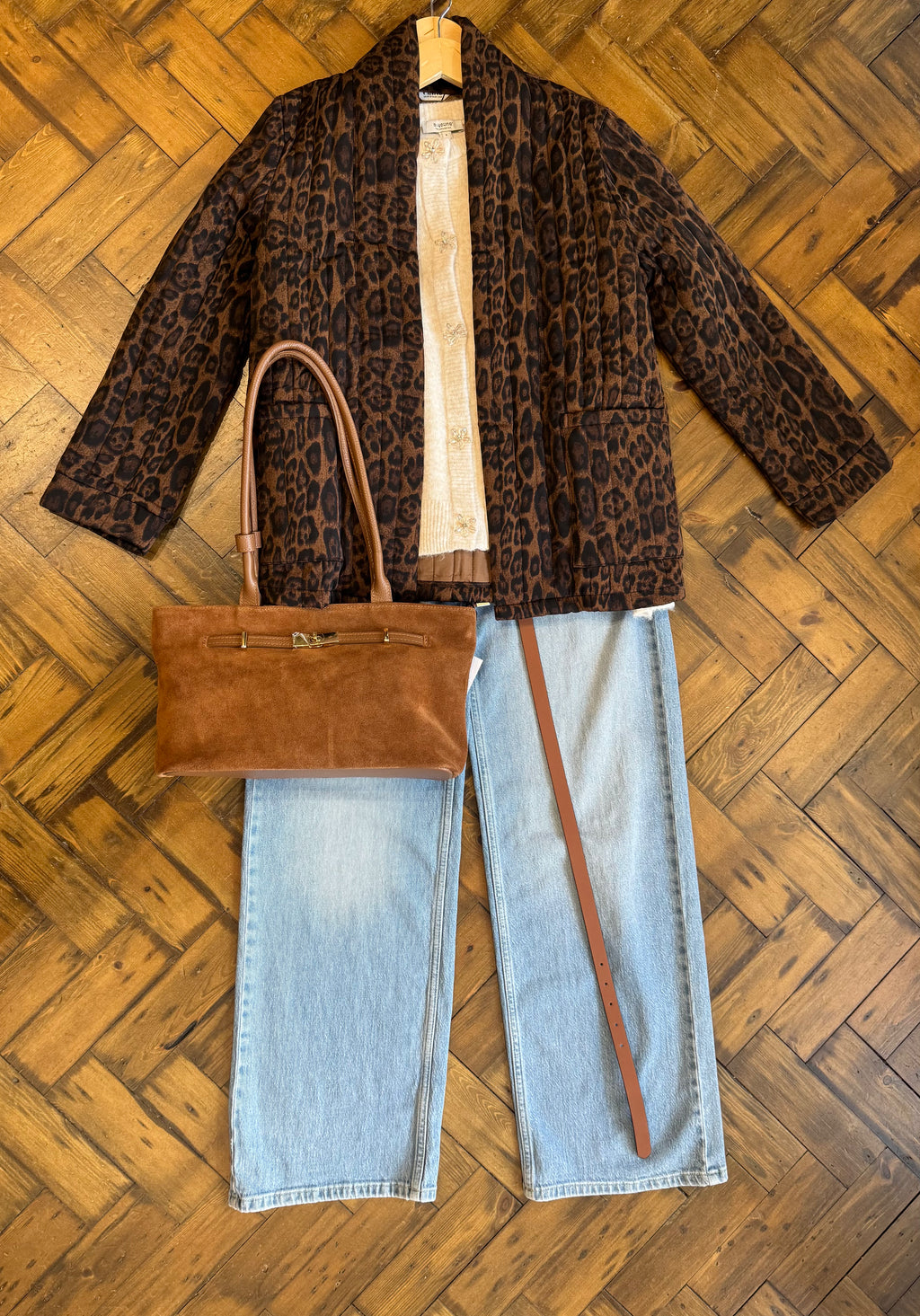 Nellie Leopard Print Kimono Jacket