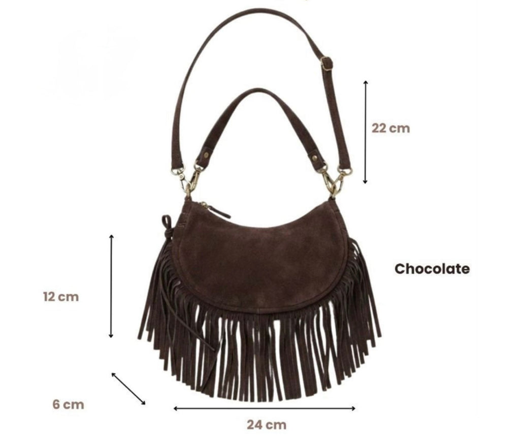 Nashville Suede Fringe Bag