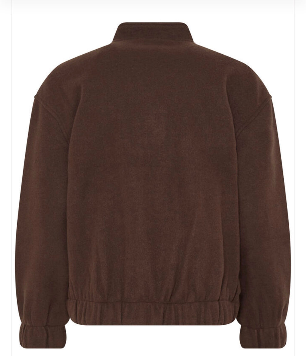B Young Chocolate Brown Bomber Jacket