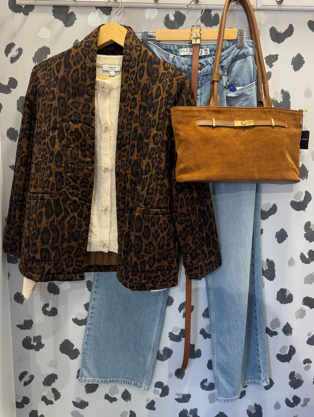 Nellie Leopard Print Kimono Jacket