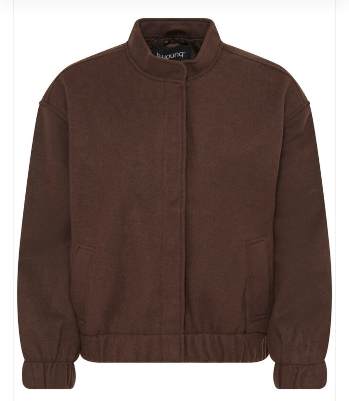 B Young Chocolate Brown Bomber Jacket
