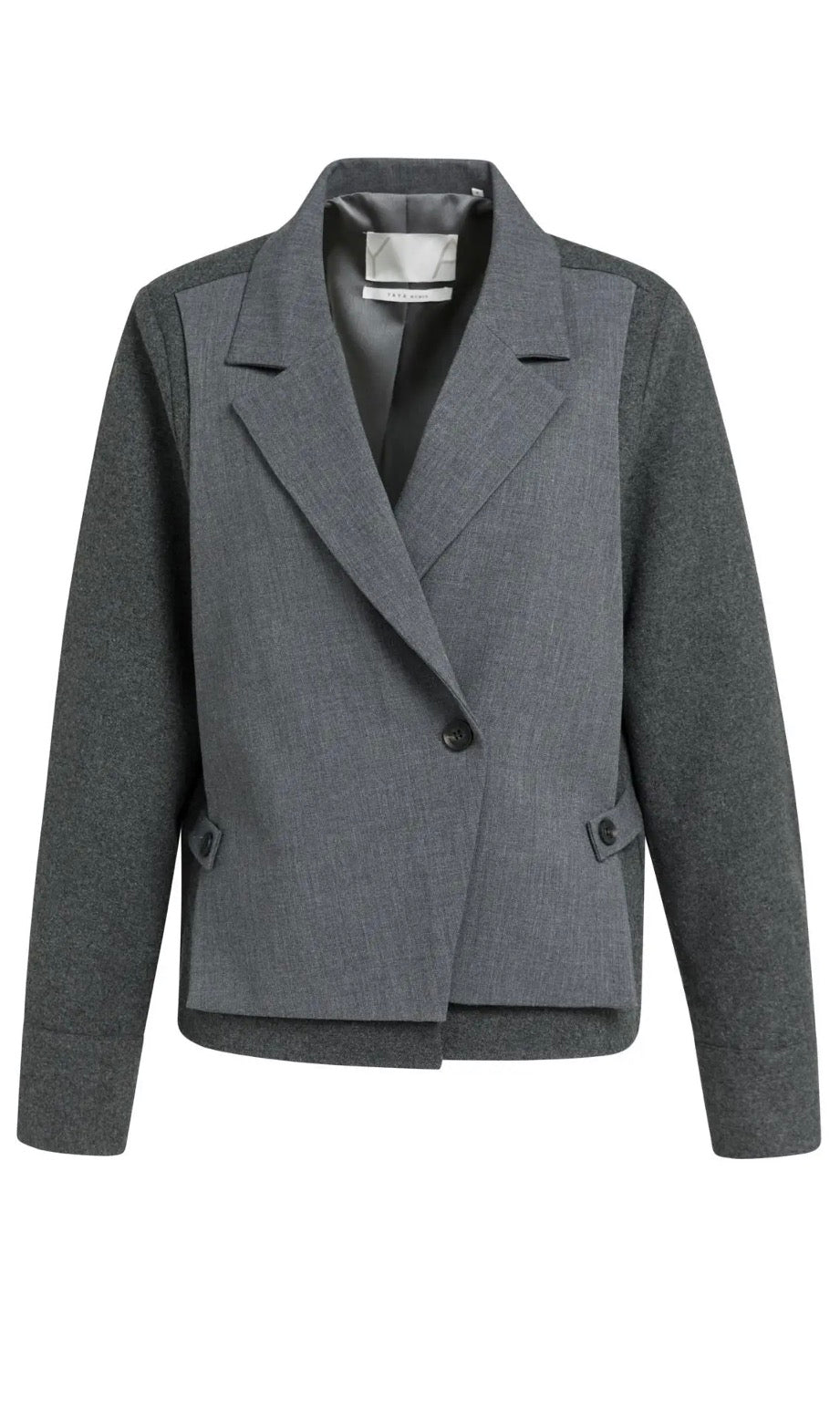 Anouk Contrast Detail Blazer – Grey