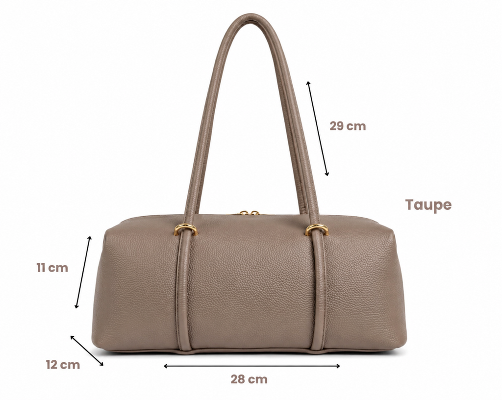 Italian Leather East-West Shoulder Bag