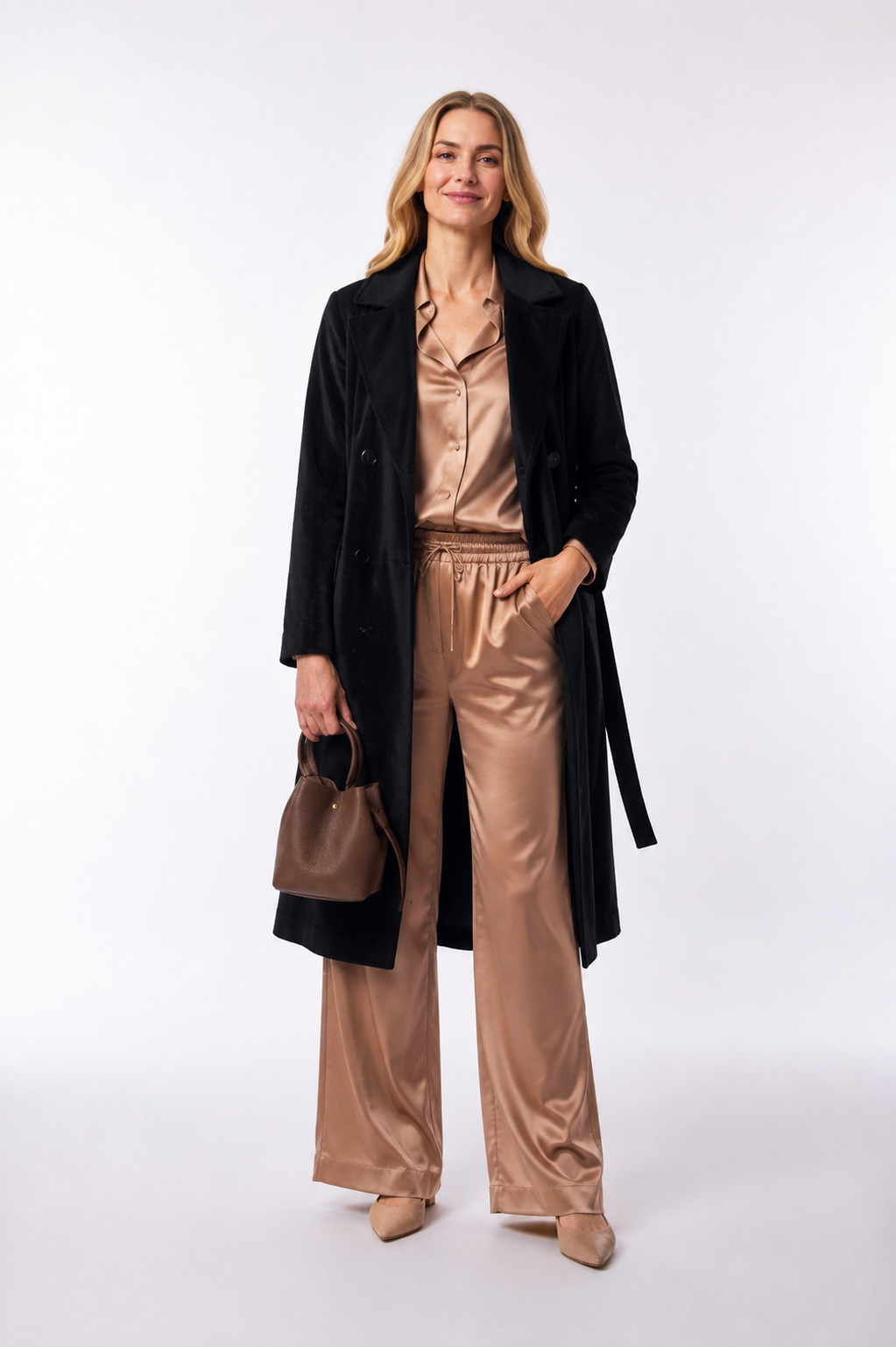 Rimini Italian Leather Mini Bucket Bag