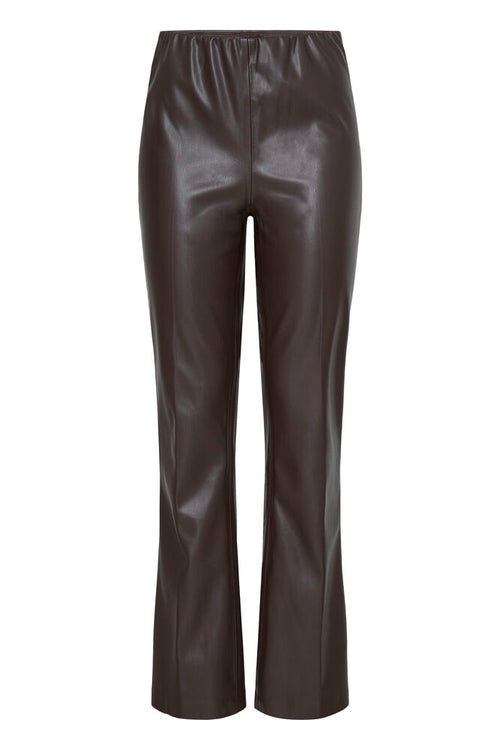 B Young Daja Flare Faux Leather Trousers