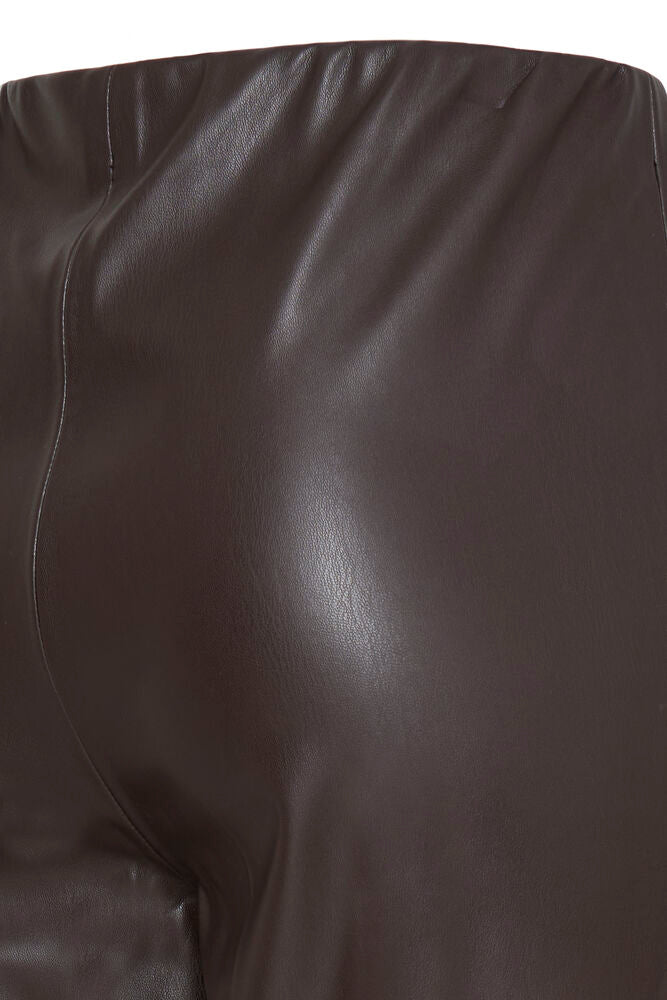 B Young Daja Flare Faux Leather Trousers