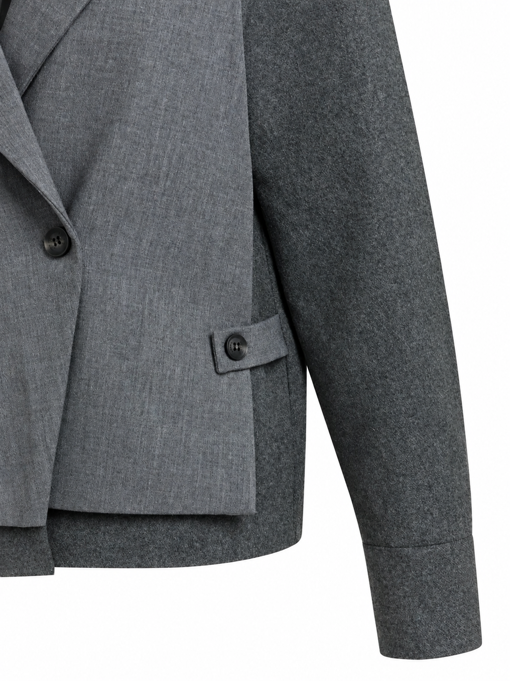 Anouk Contrast Detail Blazer – Grey