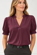 Saint Tropez Panan Satin Blouse Top