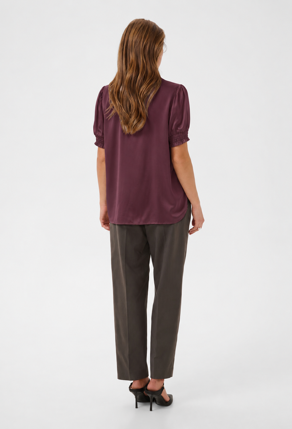 Saint Tropez Panan Satin Blouse Top