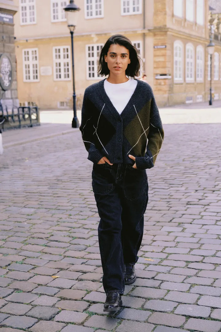 B Young Milla Argyle Cardigan