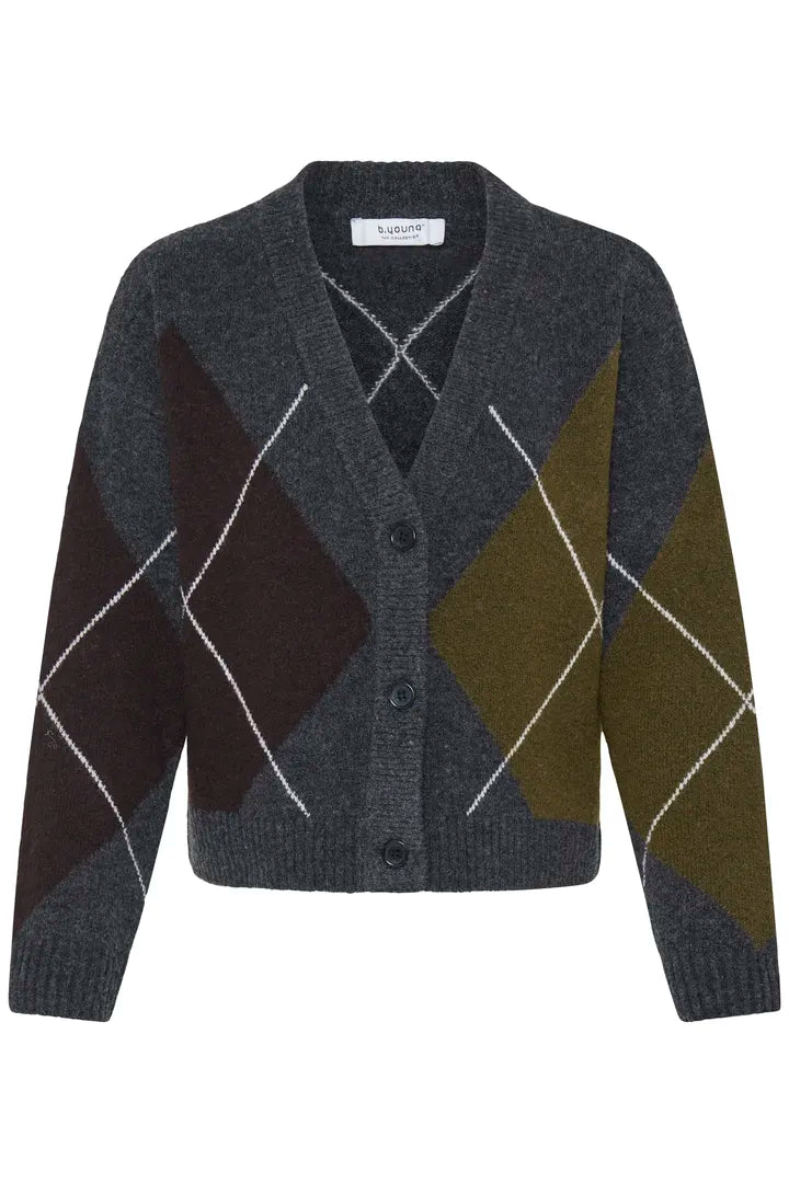 B Young Milla Argyle Cardigan