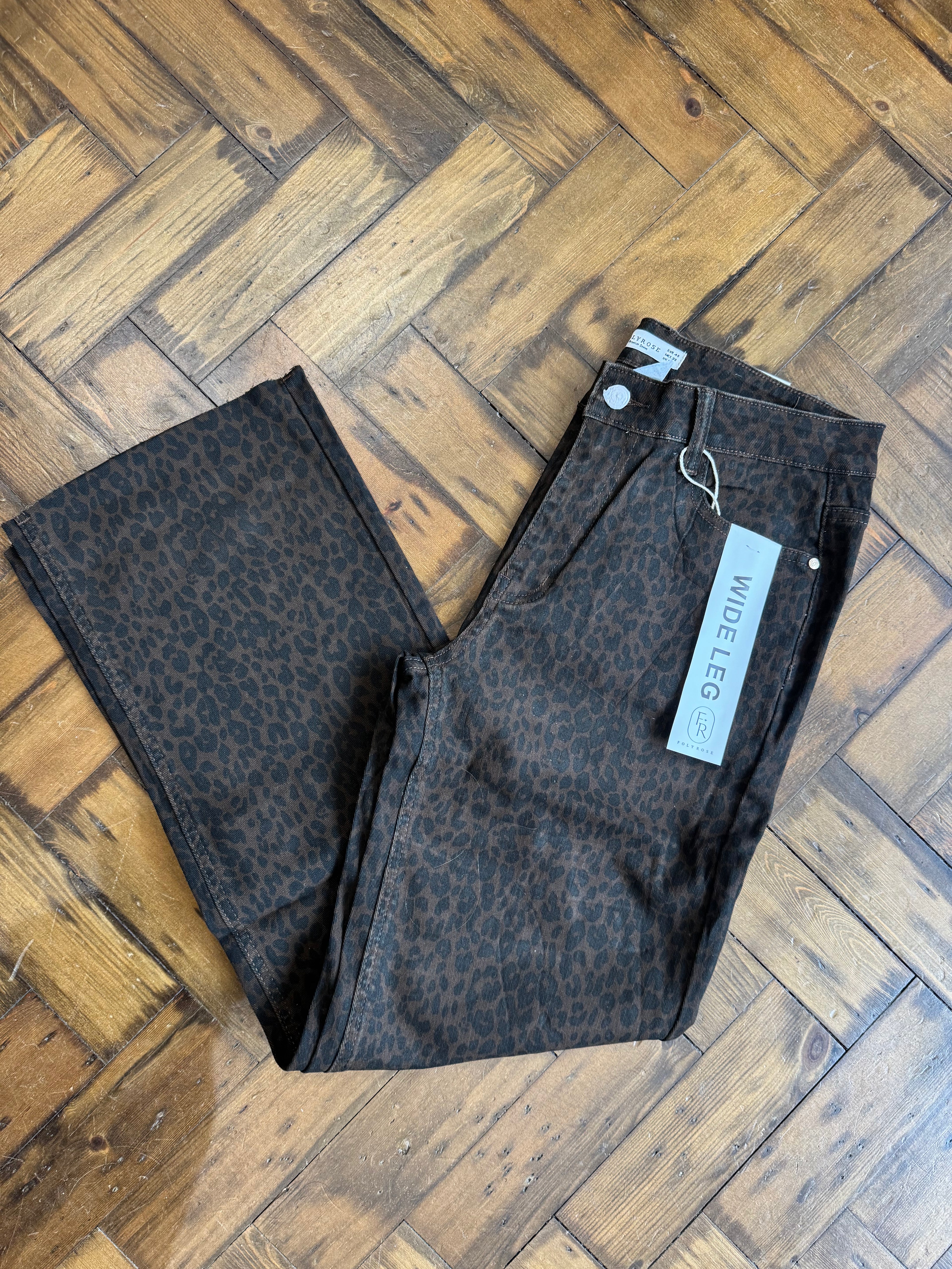 Rosie Dark Leopard Print Jeans