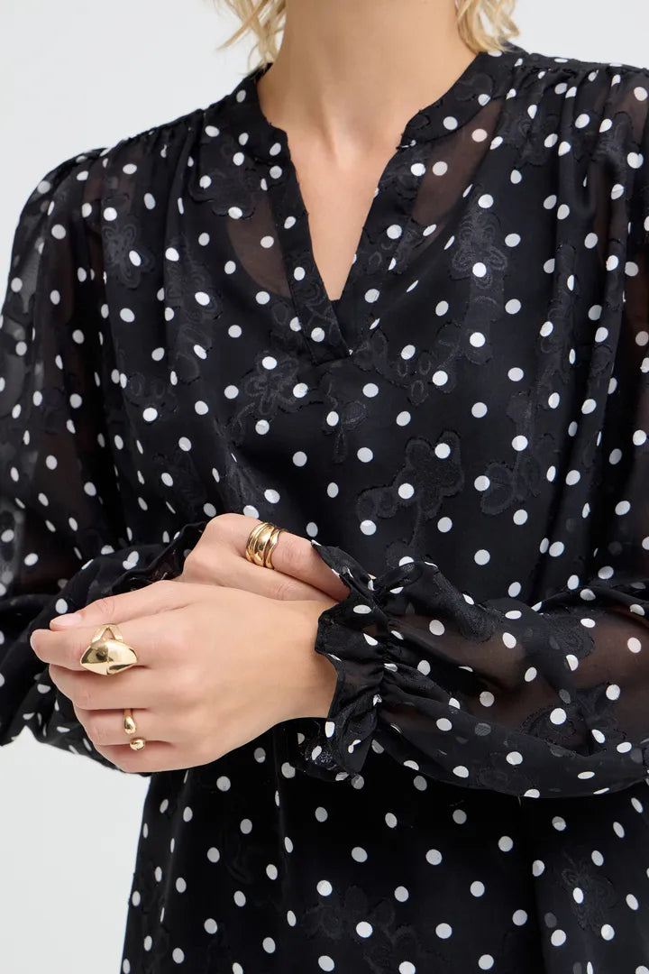 Pulz Jina Spotty Shirt Top