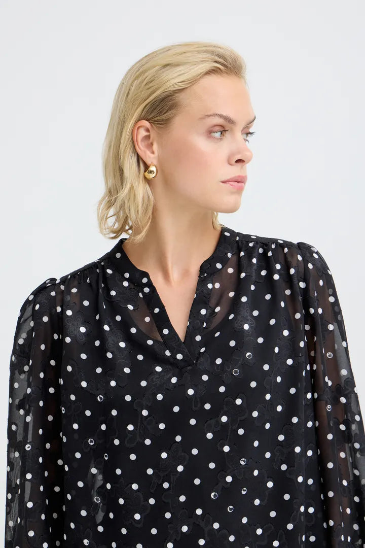 Pulz Jina Spotty Shirt Top