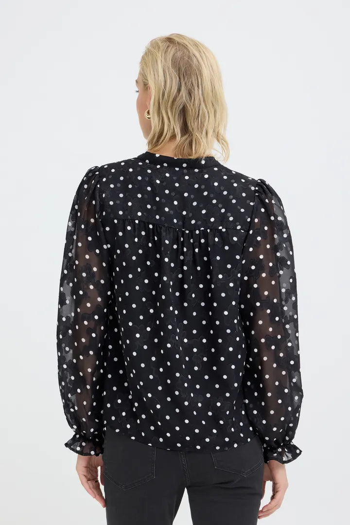 Pulz Jina Spotty Shirt Top