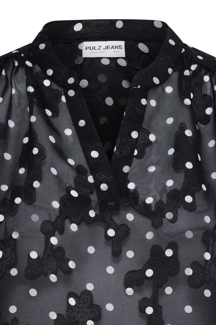 Pulz Jina Spotty Shirt Top