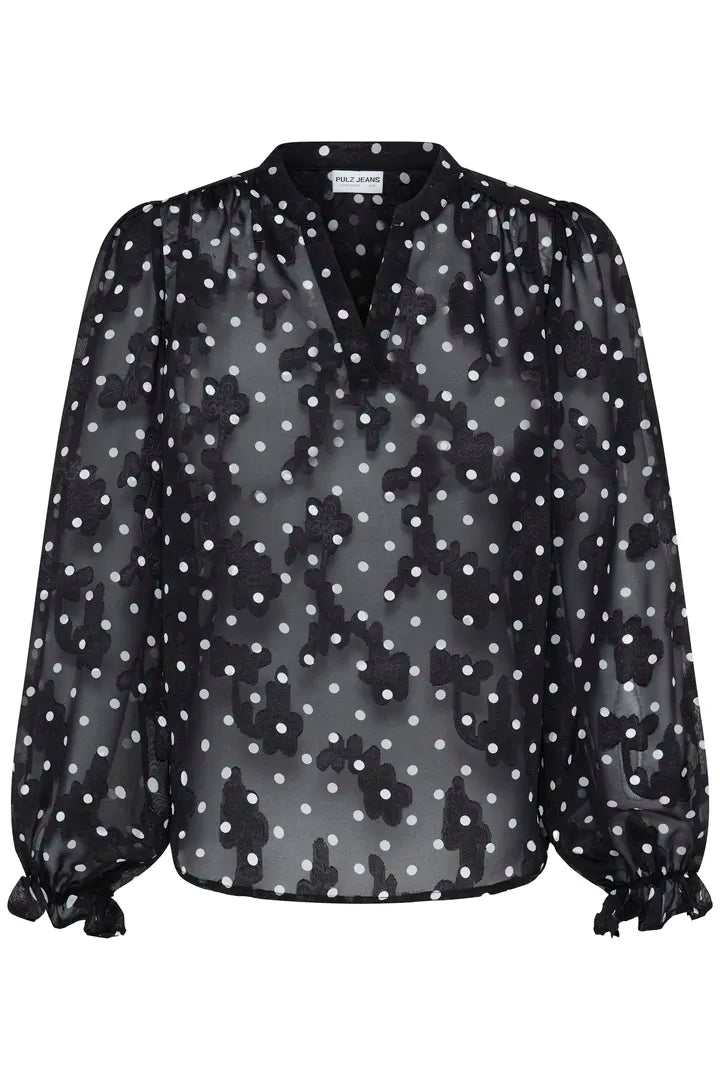 Pulz Jina Spotty Shirt Top