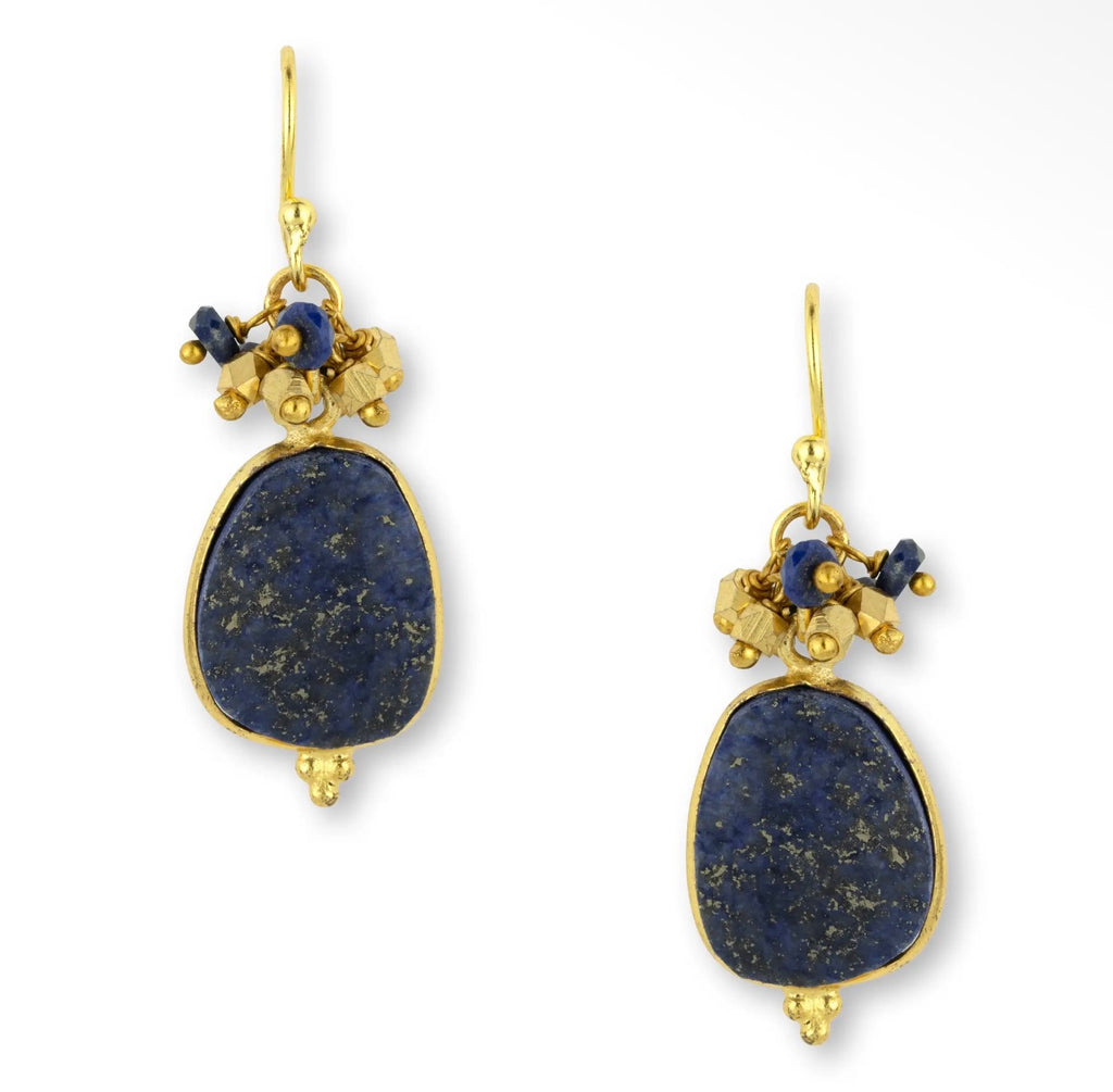 Willow Stone & Pearl Drop Earrings