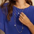 Athens Long Gold Coin Necklace