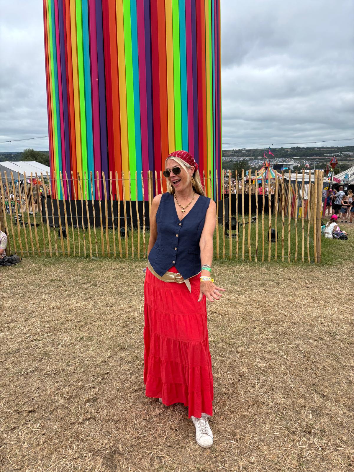 Italian Cotton Tiered Maxi Skirt image 3