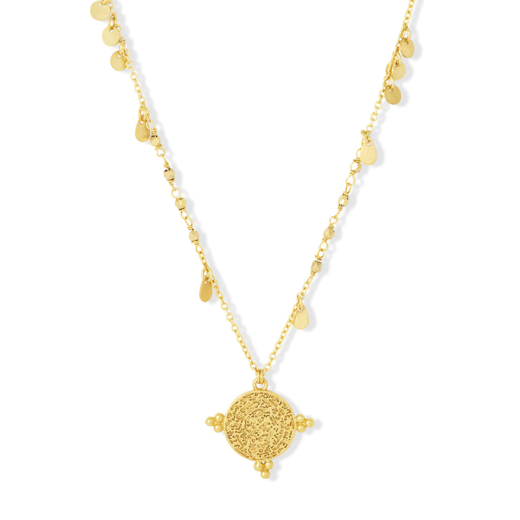 Santorini Short Gold Plated Necklace image 2