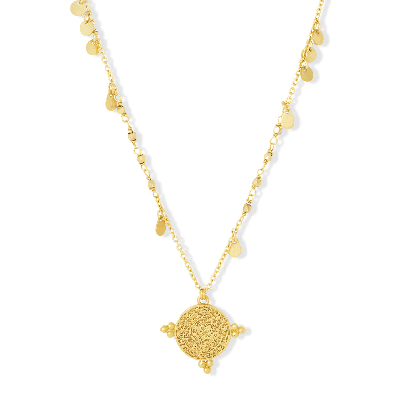 Santorini Short Gold Plated Necklace image 2